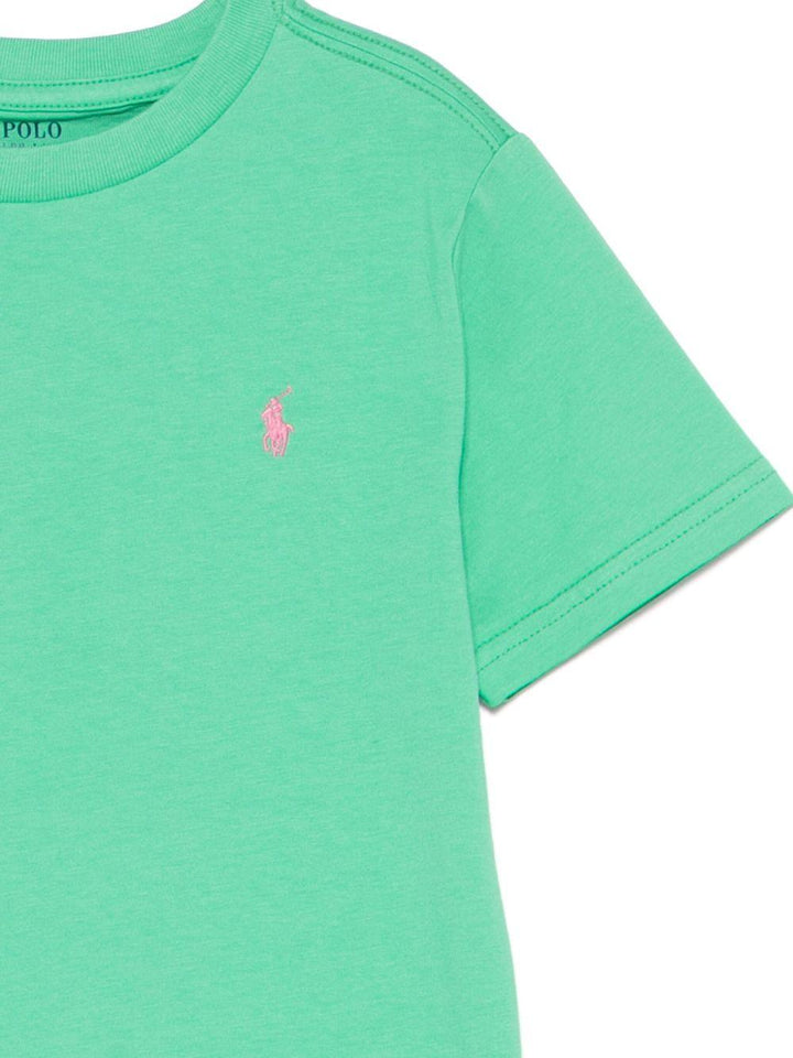 T-shirt verde scuro per bambino 322832904 174 Ralph Lauren Kids 