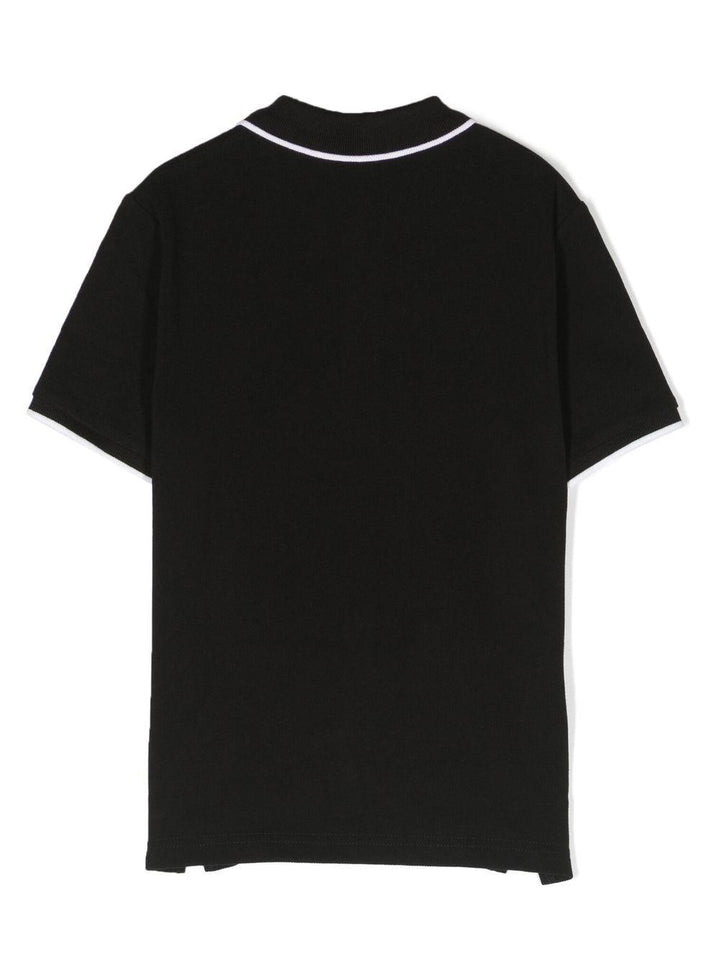 Polo nero/bianco per bambino J25P26 09B Boss Kids 