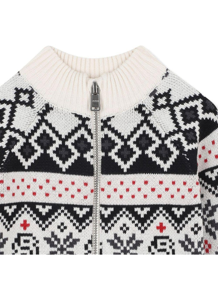 Cardigan bianca/multicolor per neonato J52437 21C Boss Kids 