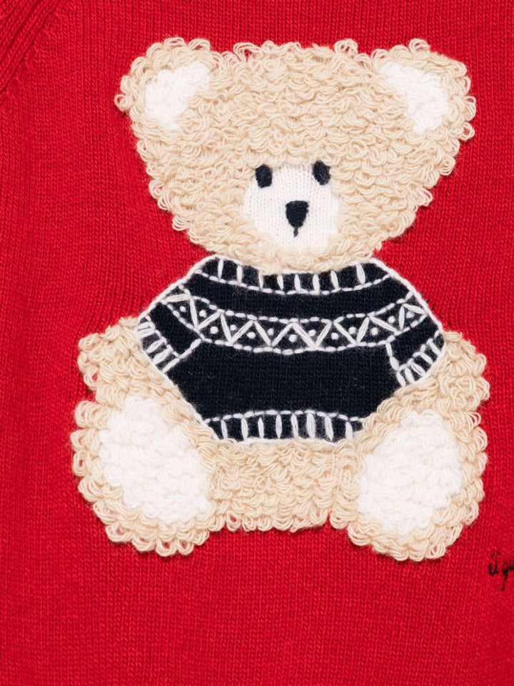 Maglione rosso mattone per bambino