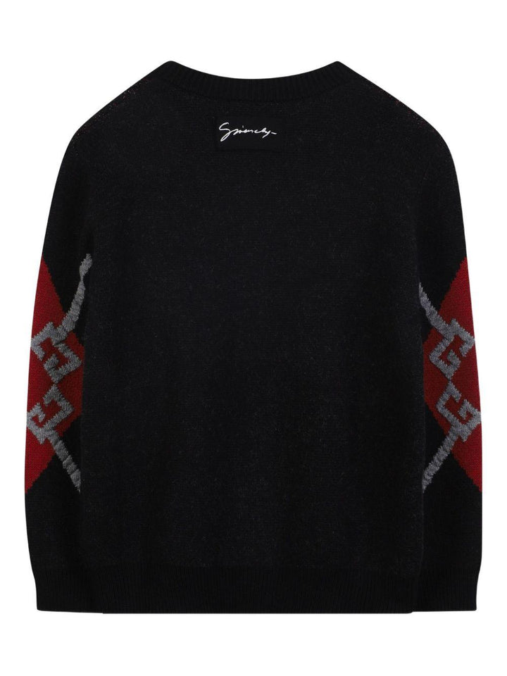 Maglione nero per bambina H30949 09B Givenchy Kids 