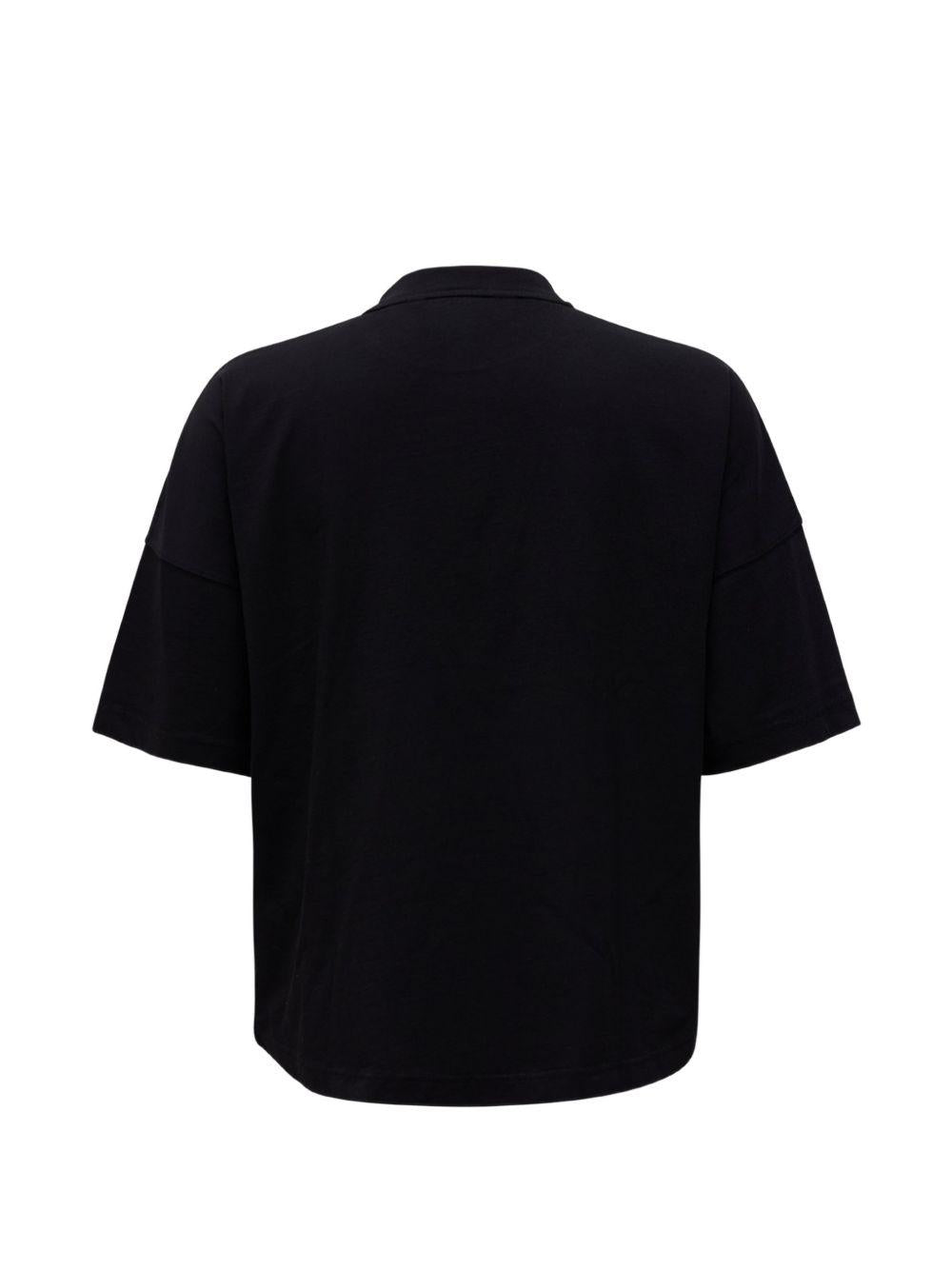 T-shirt nero per bambino PMAA10BS26JER004 1060 Palm Angels 