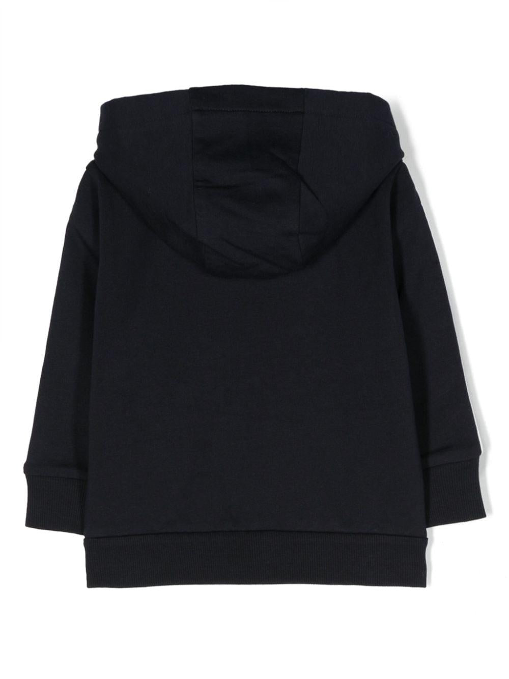 Felpa blue con zip per neonato