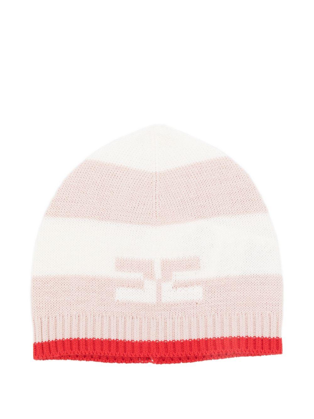 Cappello rosa/bianca per neonata ENCP079CFL001 D875 Elisabetta Franchi Kids 