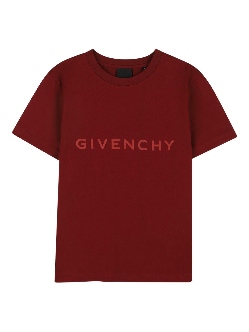 T-shirt bordeaux per bambino H30952 95C Givenchy Kids 