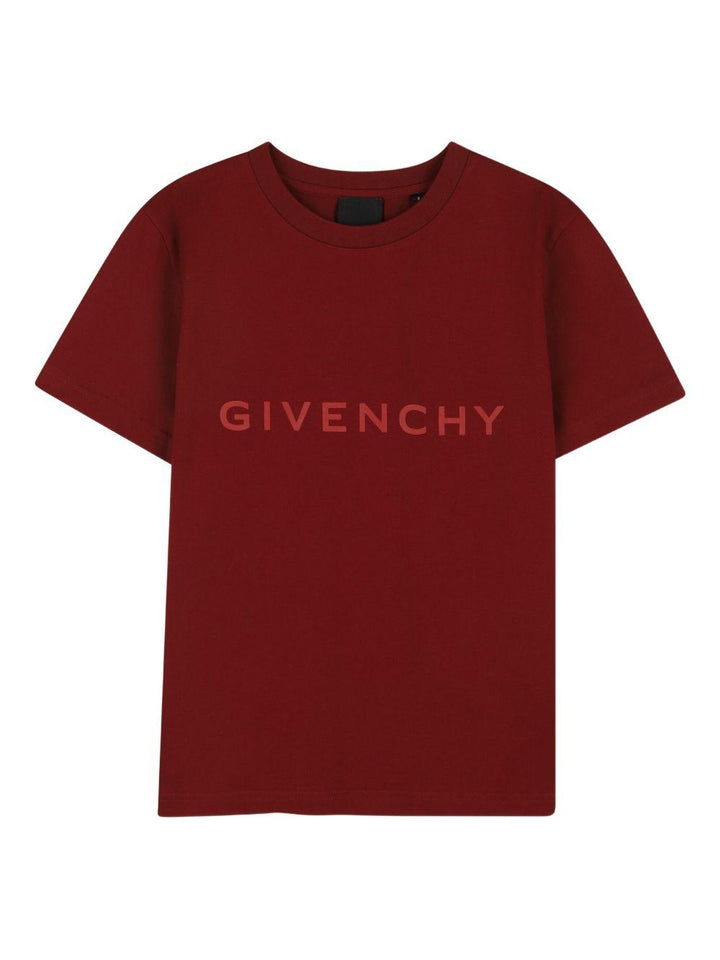 T-shirt bordeaux per bambino H30952 95C Givenchy Kids 