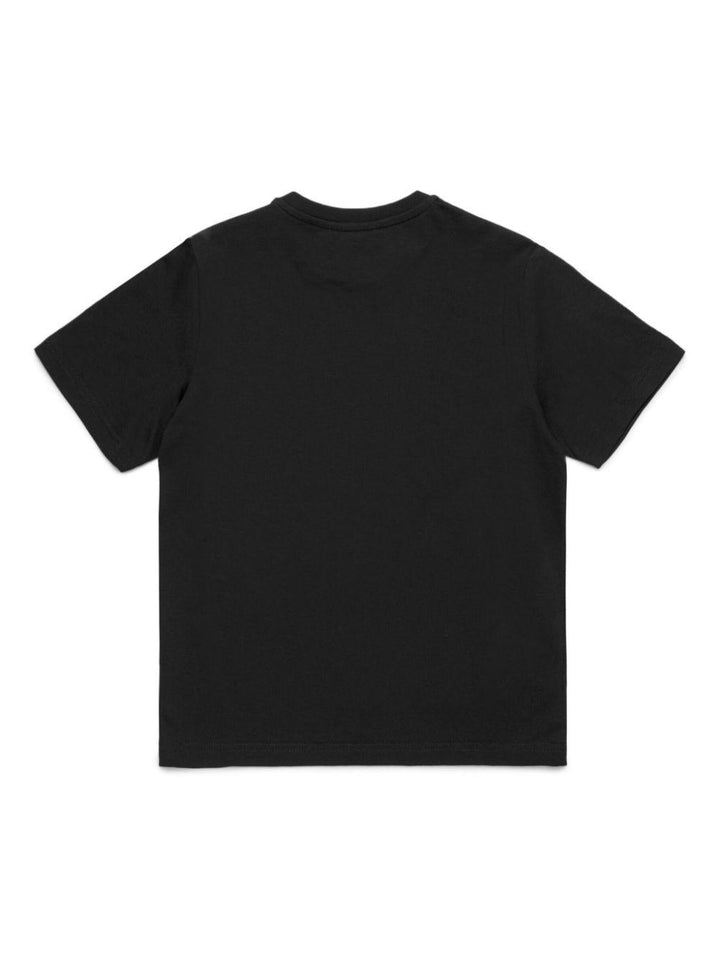 Black t-shirt for boys with logo