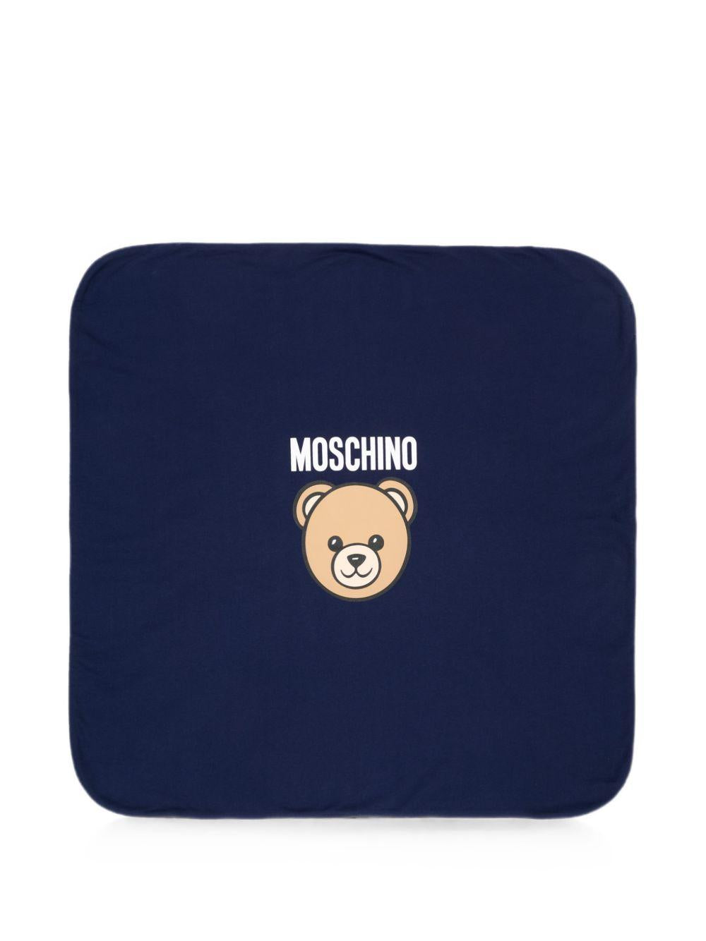 Coperta blu navy per neonato MUB00OLCA40 40016 Moschino Kids 