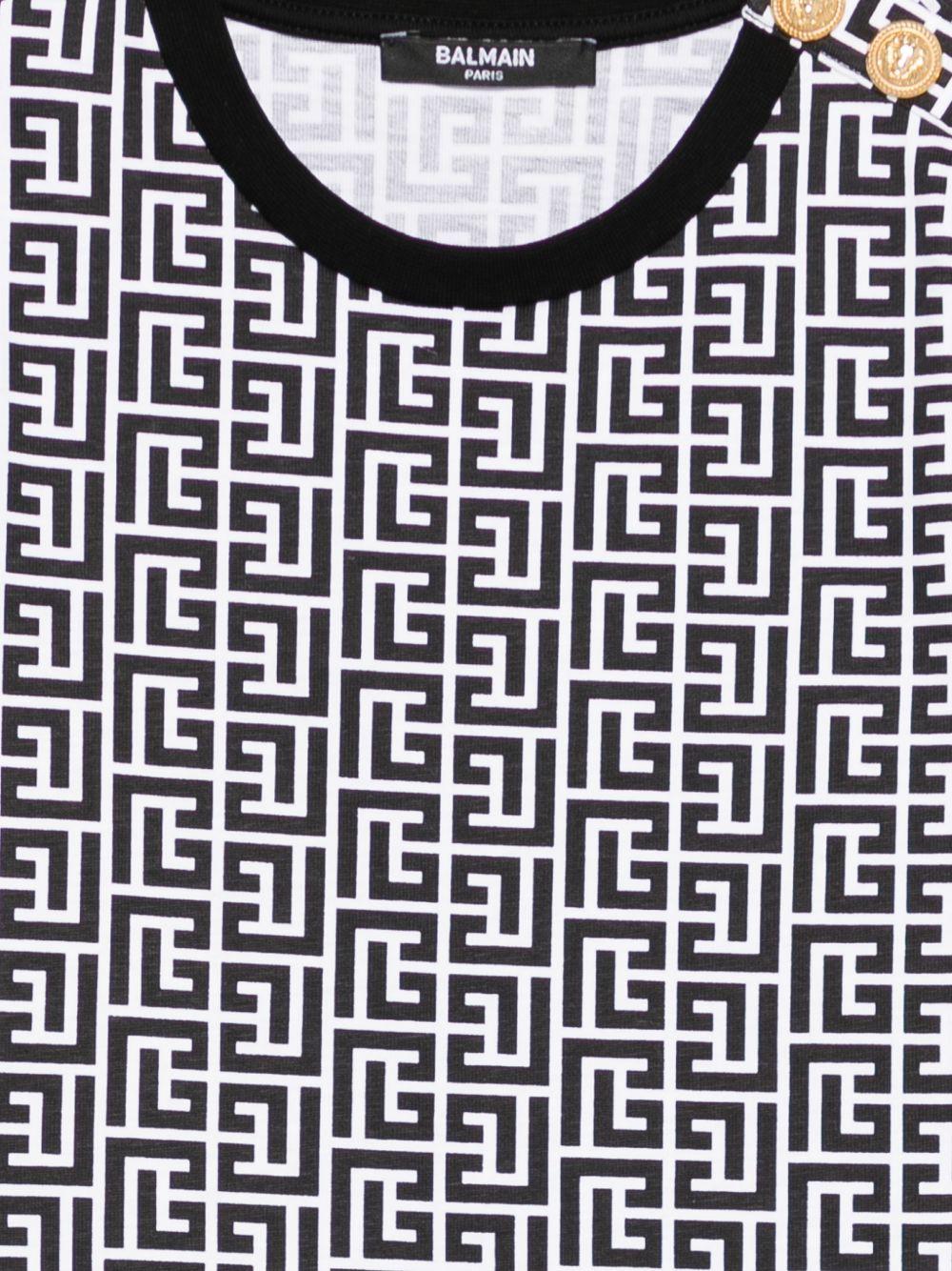 Abito bianco/nero per bambina BY1A81Z3686 100NE Balmain Kids 