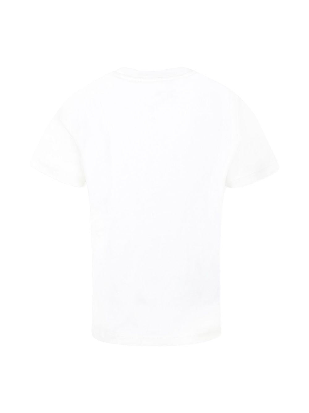 T-shirt bianca per bambino con logo