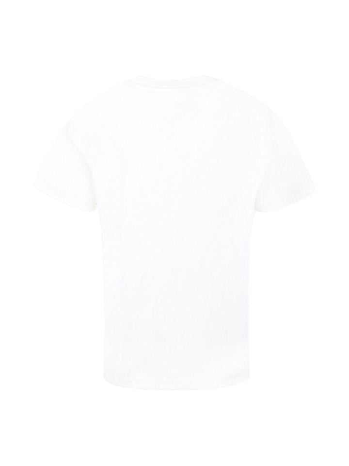 T-shirt bianca per bambino con logo
