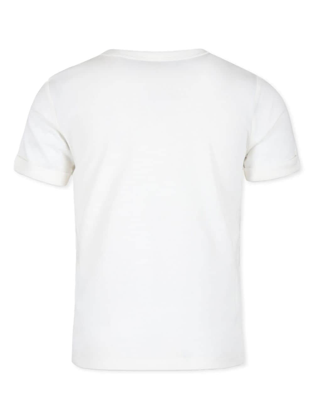 White t-shirt for girls with logo