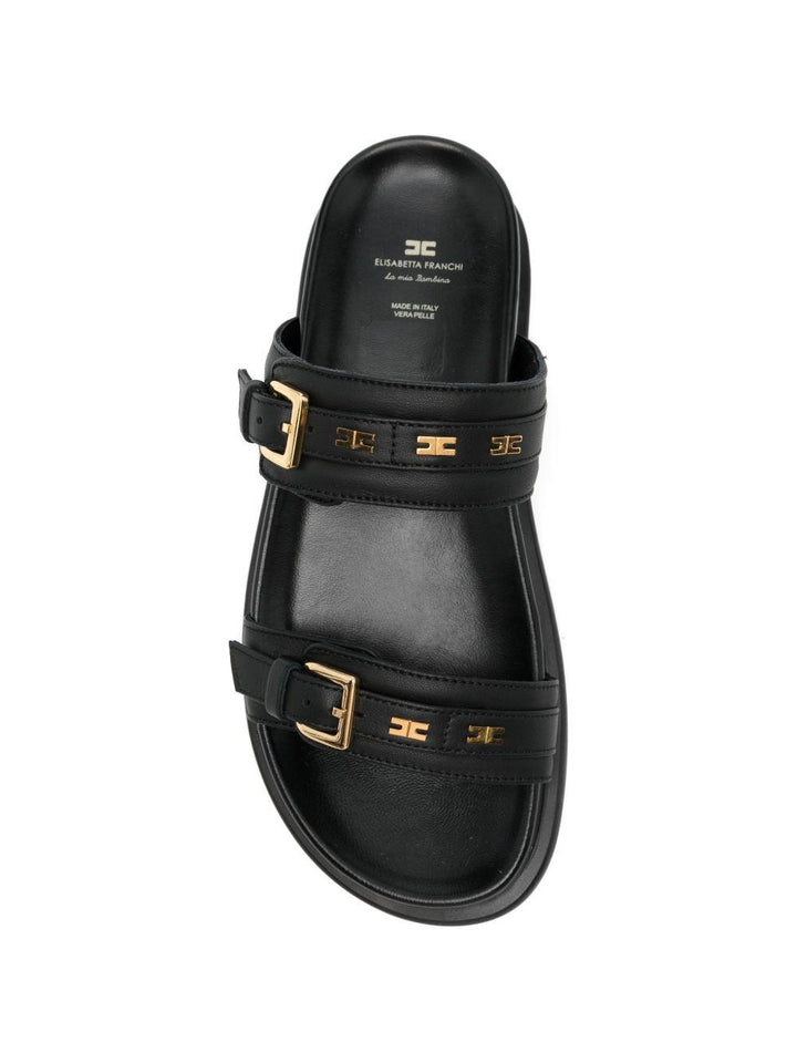 Sandali nere per bambina F4A2E06010092 999 Elisabetta Franchi Kids 