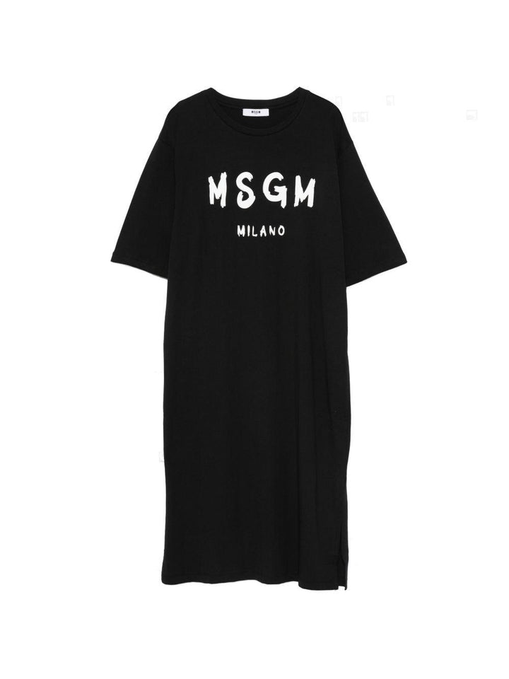 Abito nero per bambina S6MSJGDR068 110 Msgm Kids 
