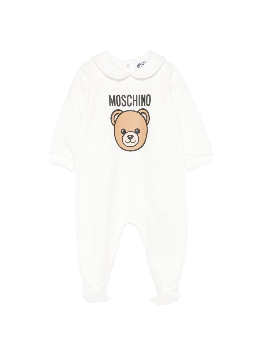 Tutina bianca per neonato MUY09OLCA40 10063 Moschino Kids 