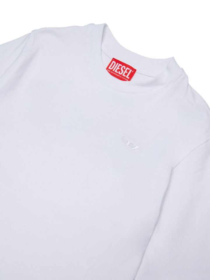T-shirt bianca per bambino J02968KYA1Y K100 Diesel Kids 