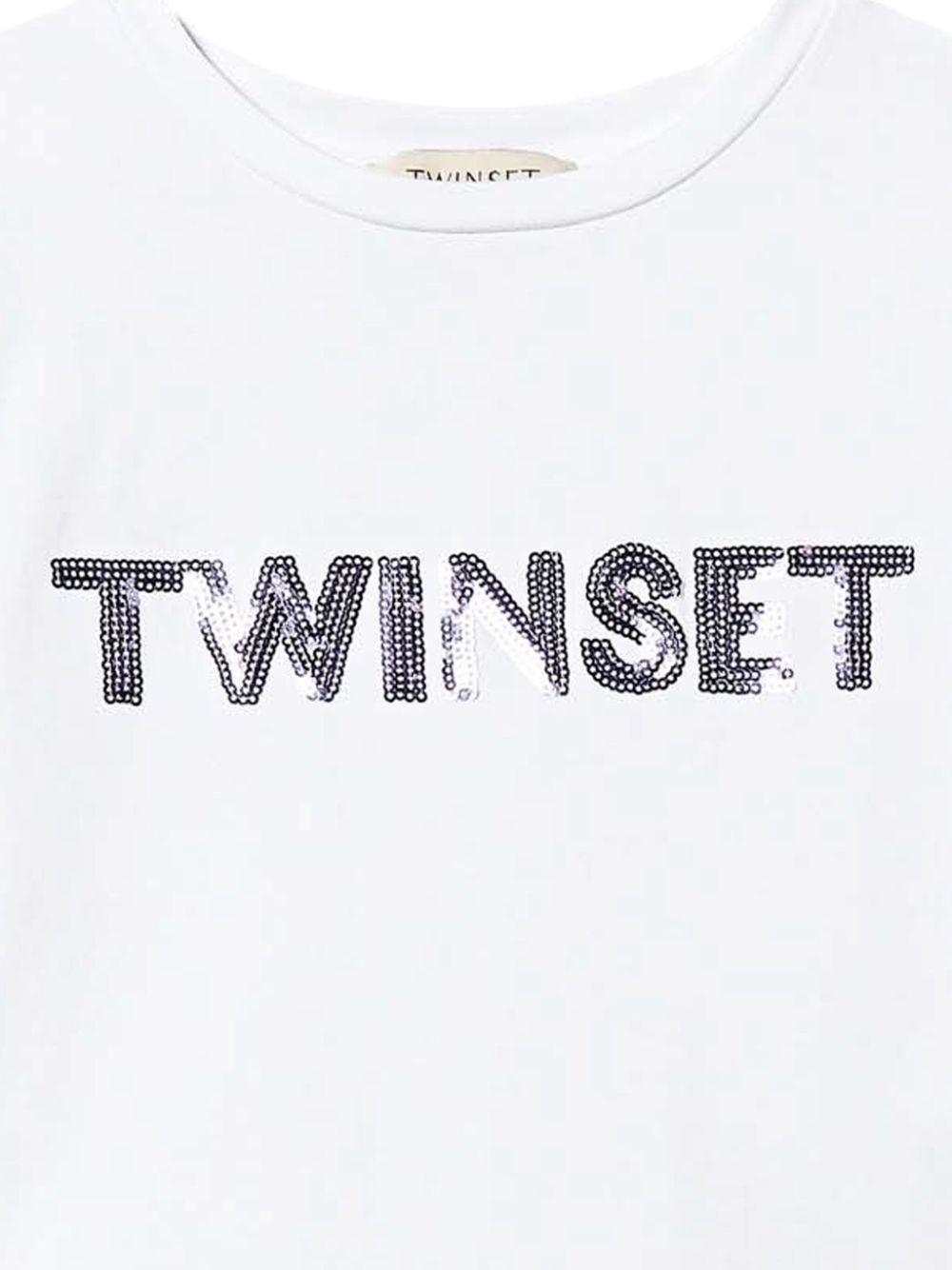 White t-shirt for girls with logo