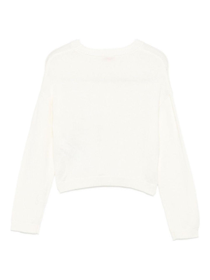 Maglione bianco per bambina GF5089MA51I 71322 Liu Jo 