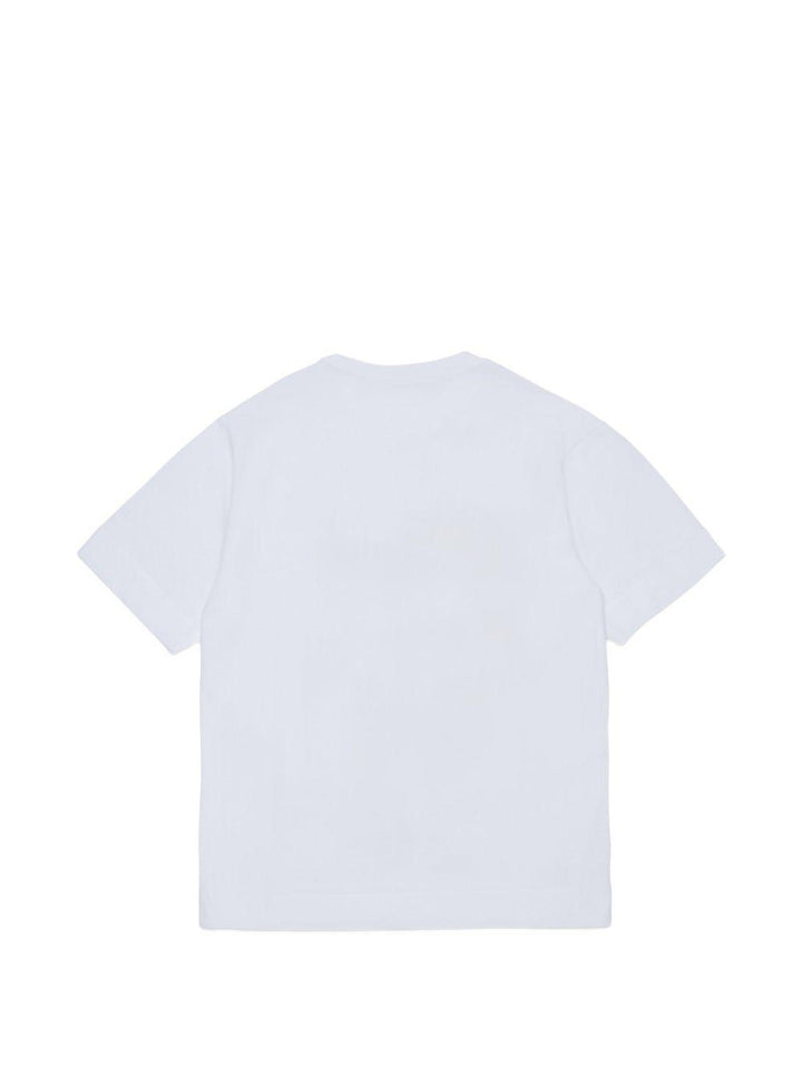 T-shirt bianca per bambino M01947M00L9 0M100 Marni Kids 