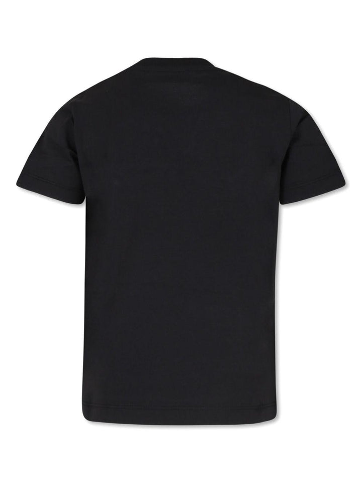 T-shirt nero per bambino 9548C0001089AFV 999 Moncler Kids 
