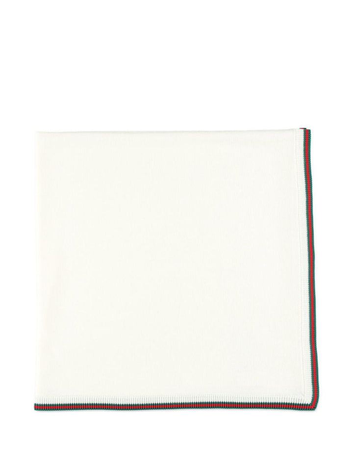 Coperta bianca per neonato 8289163K206 9166 Gucci Kids 