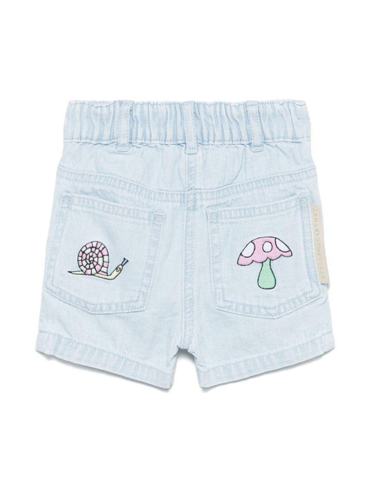 Baby blue bermuda shorts