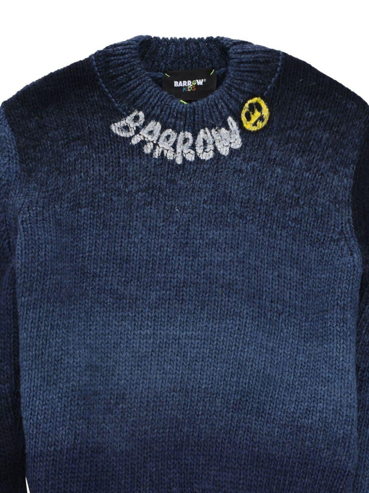 Maglione blu per bambino con logo