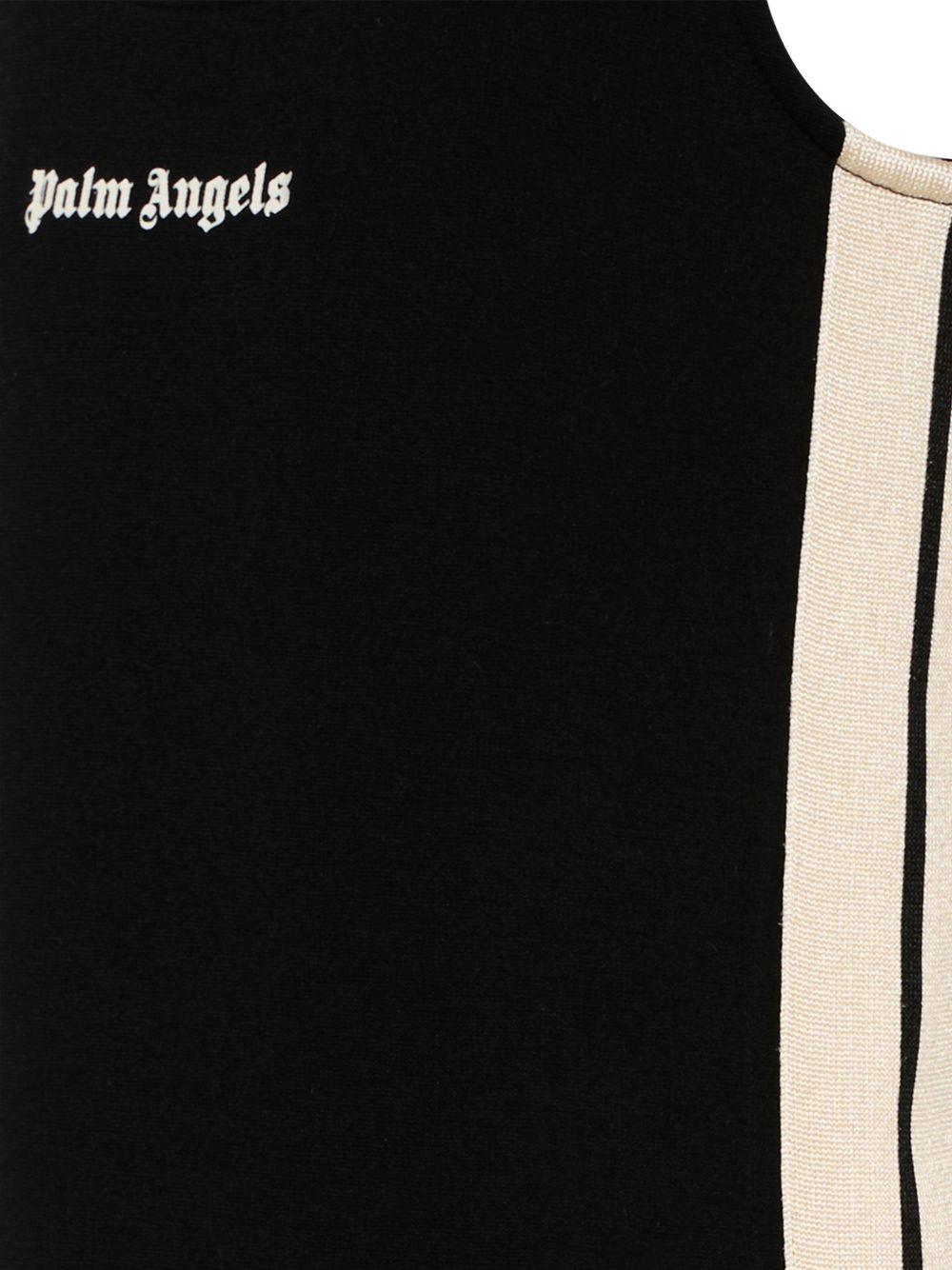 Abito nero per bambina PGCM009S26FLE001 110 Palm Angels Kids 