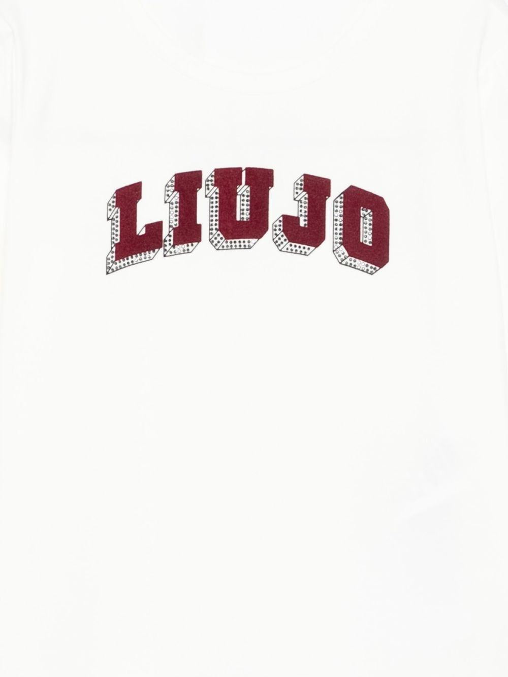 T-shirt bianco per bambina GF5043J0088 10602 Liu Jo 