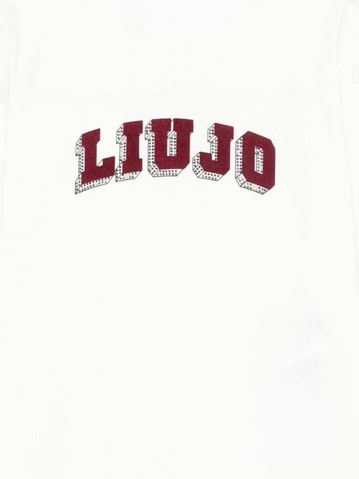 T-shirt bianco per bambina GF5043J0088 10602 Liu Jo 