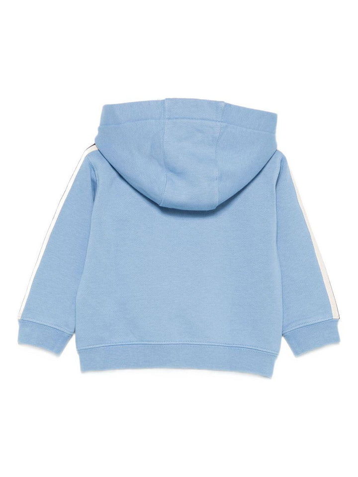 Felpa blu polvere per neonato PB3X003F25FLE001 4203 Palm Angels Kids 
