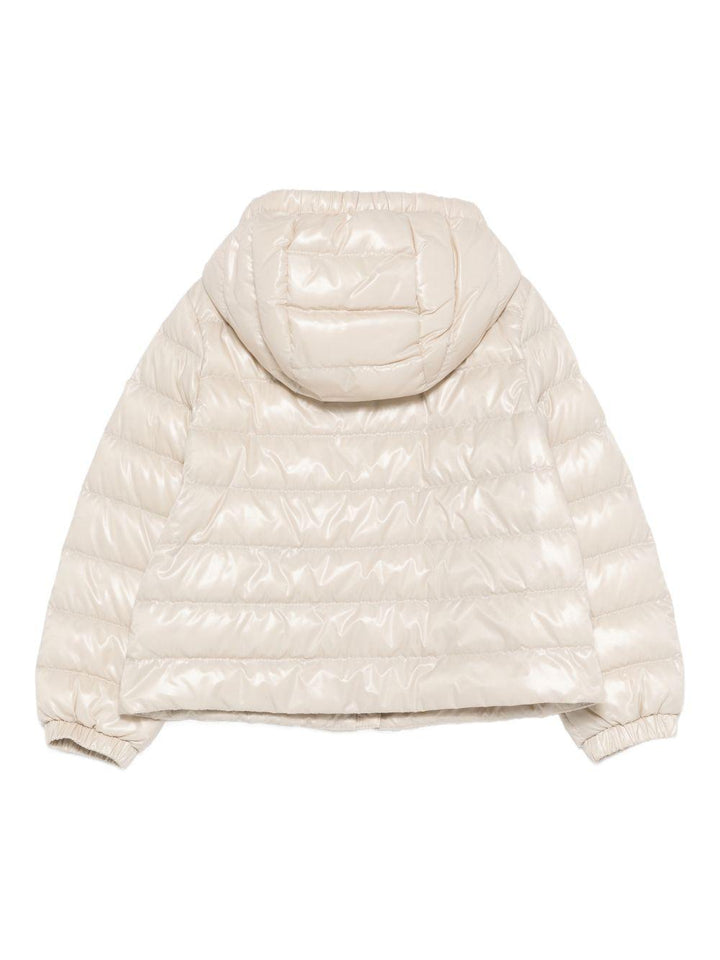 Giubbotto bianco avorio per bambina 9541A00022597Z8 20N Moncler Kids 