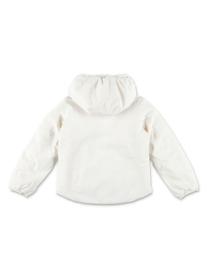 Giubbotto bianca/rosa chiaro per bambina con logo