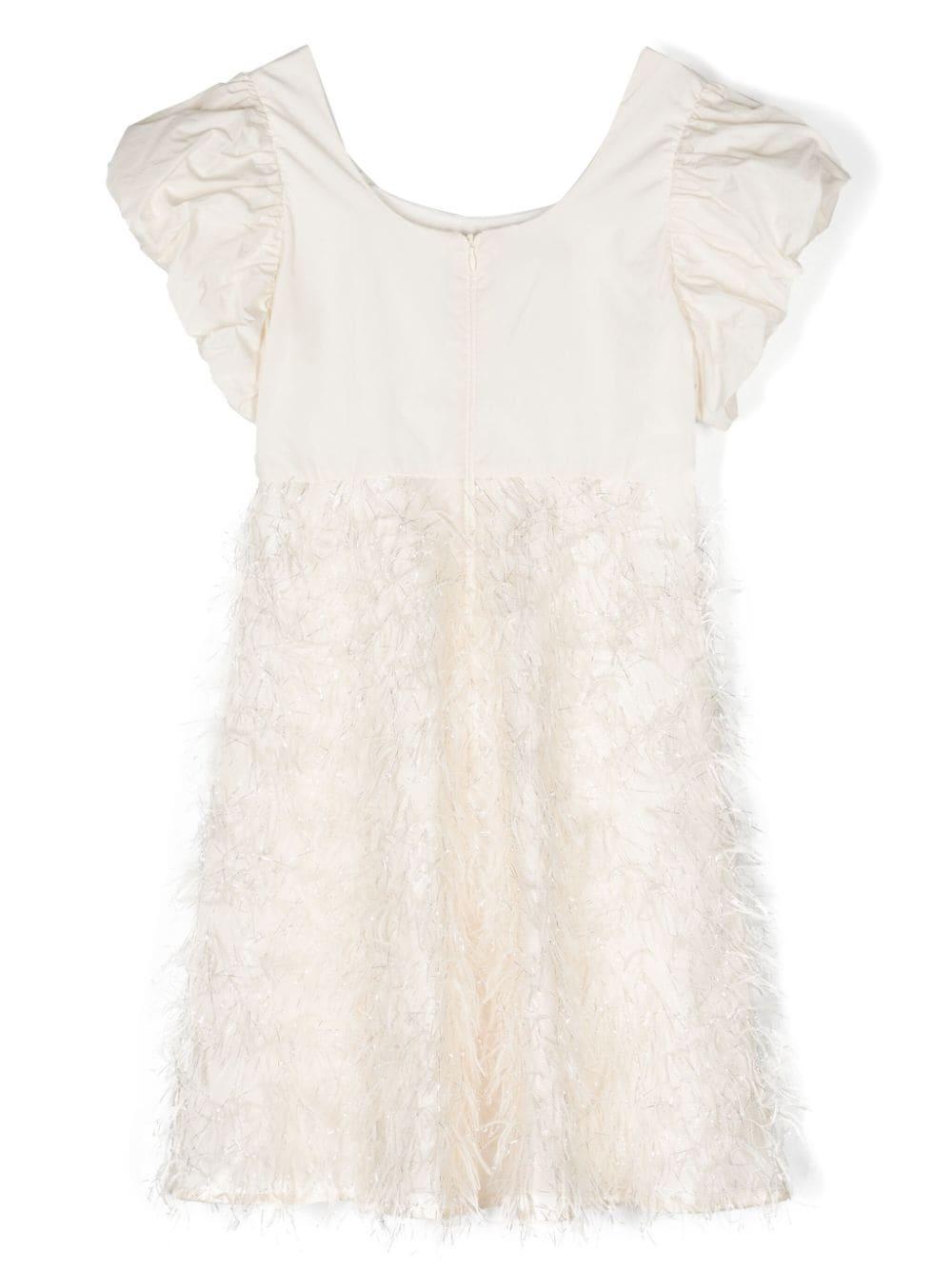 Abito bianco sporco per bambina
