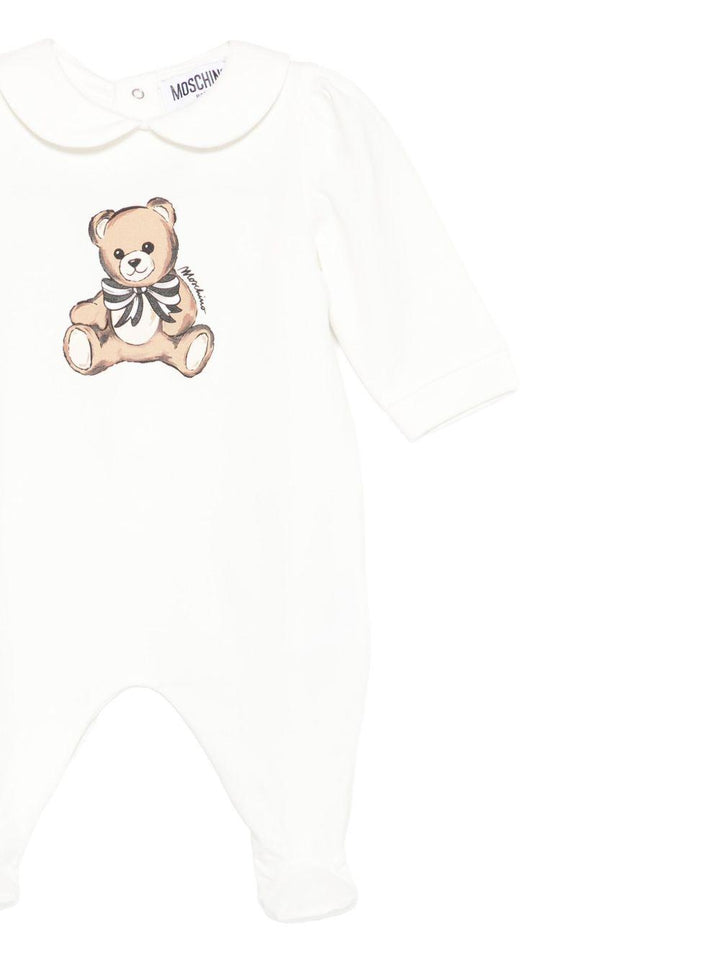 Tutina bianca per neonato MDT01ALDA16 10063 Moschino Kids 