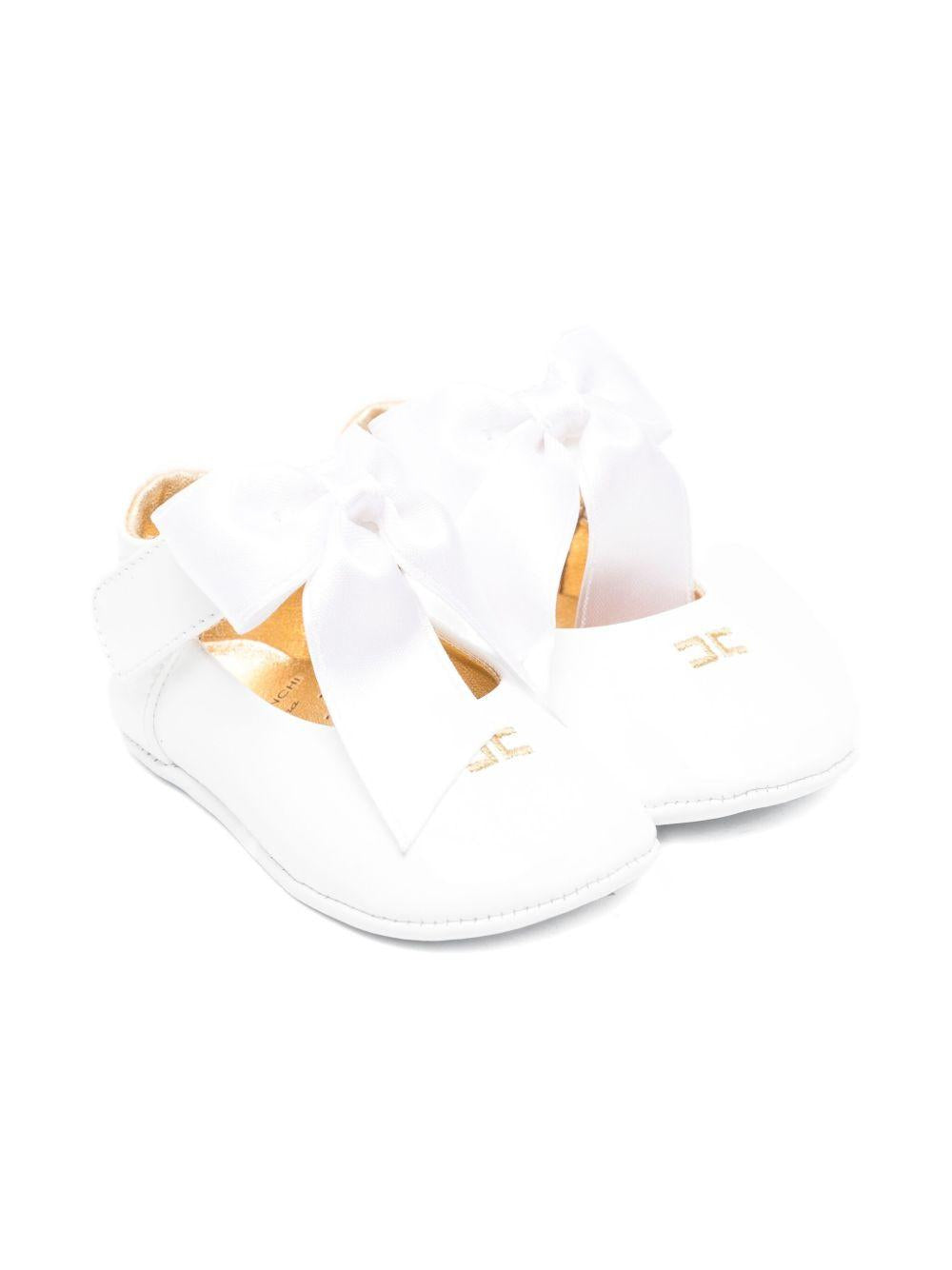 Sandali bianchi per neonata F0A3E03151855672 672 Elisabetta Franchi Kids 