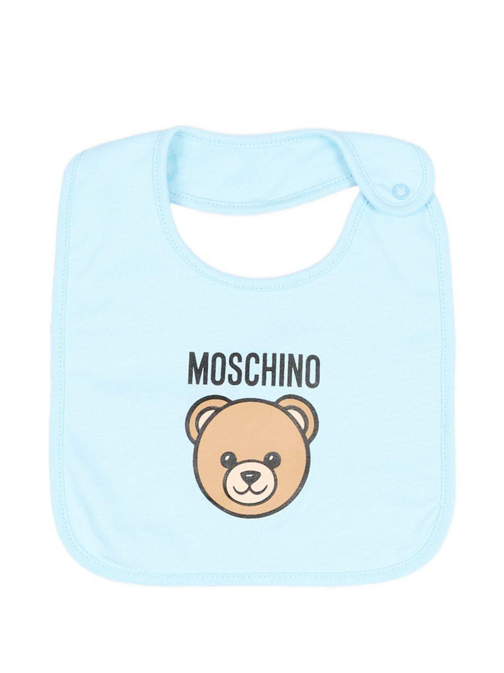 Kit tutina azzurra per neonato MUY09PLCA40 40304 Moschino Kids 