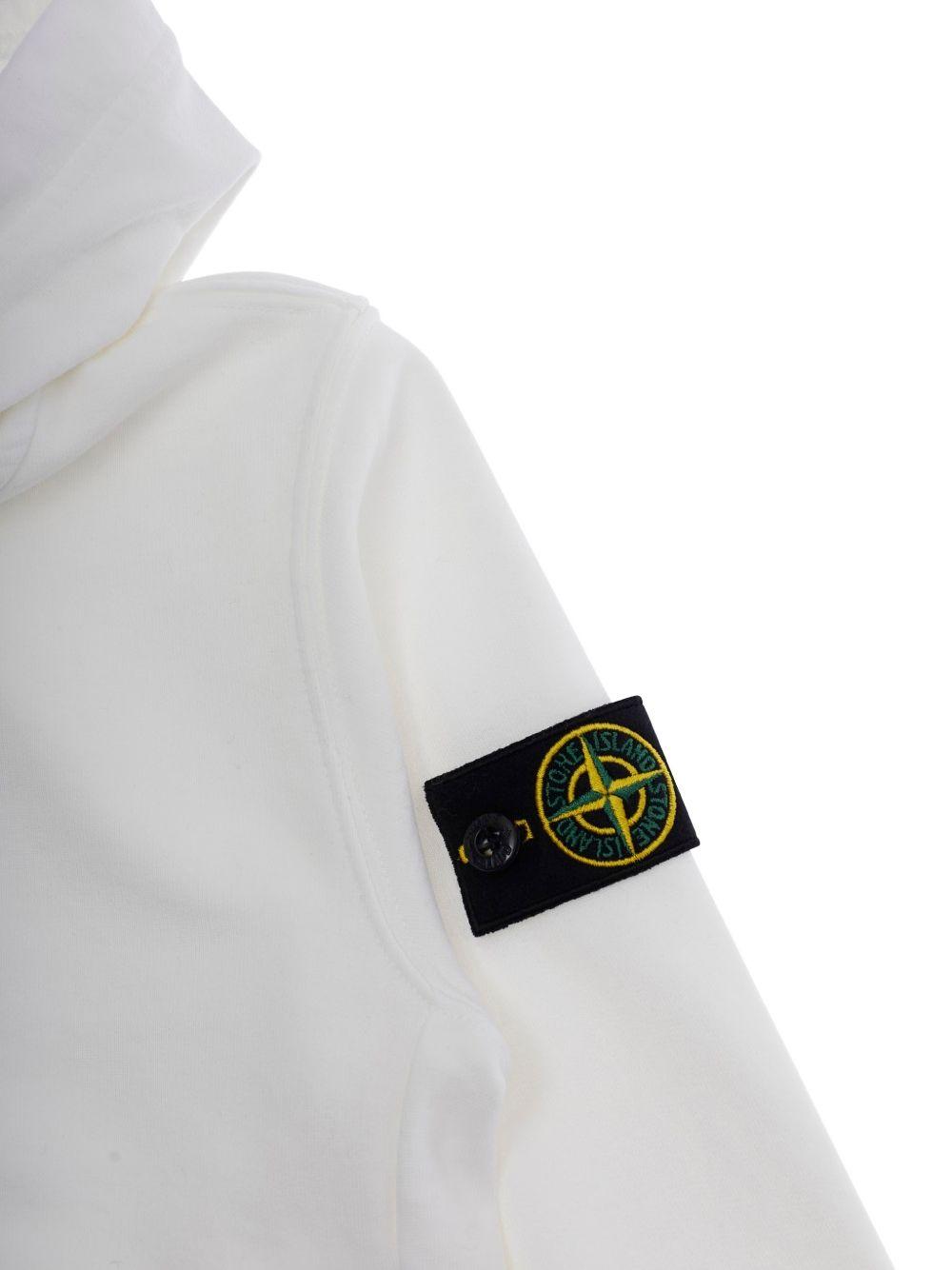 Felpa bianca per bambino 66100004S0040 V0001 Stone Island Kids 