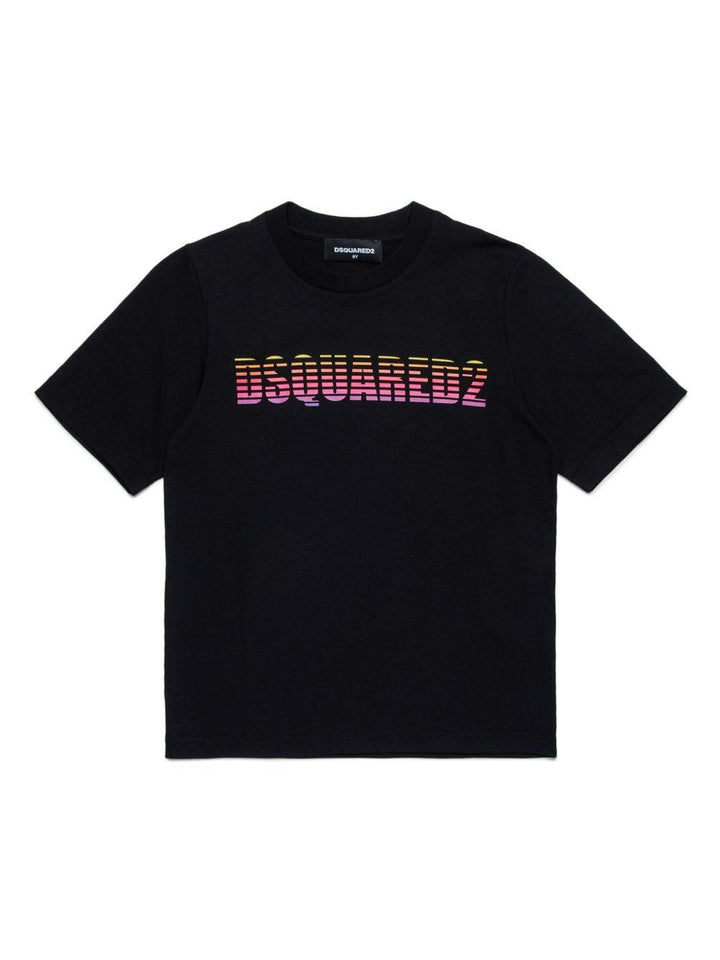 T-shirt nera per bambino