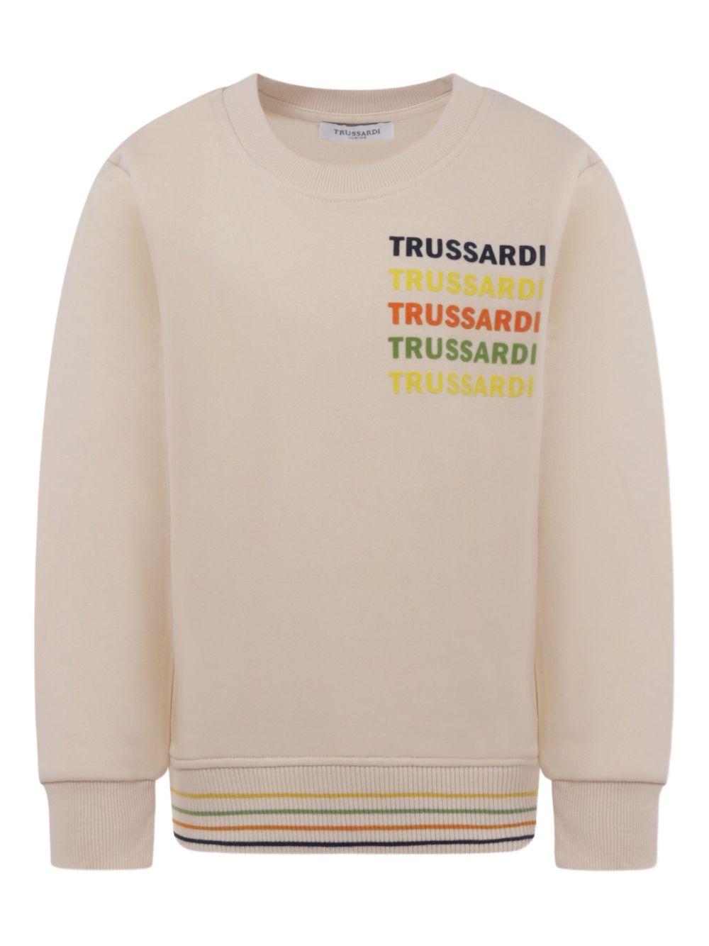 Felpa beige per bambino TBP25145FE BUT Trussardi Kids 