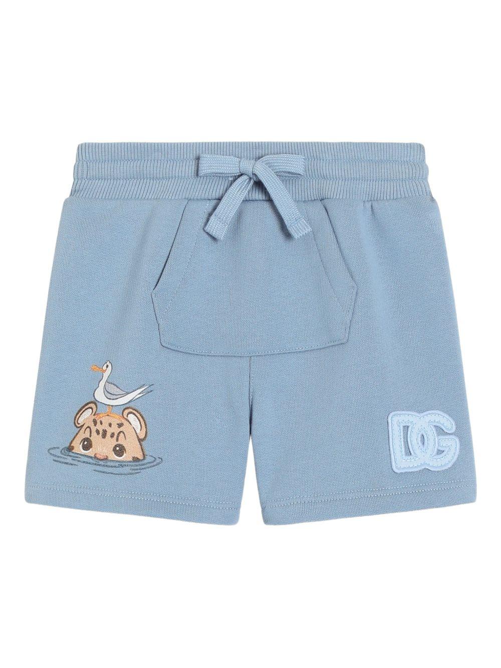 Bermuda azzurra per neonato L1JQW0G7PNF B0112 Dolce & Gabbana Kids 