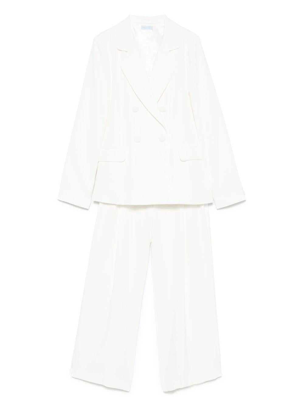 Completo elegante bianco per bambina