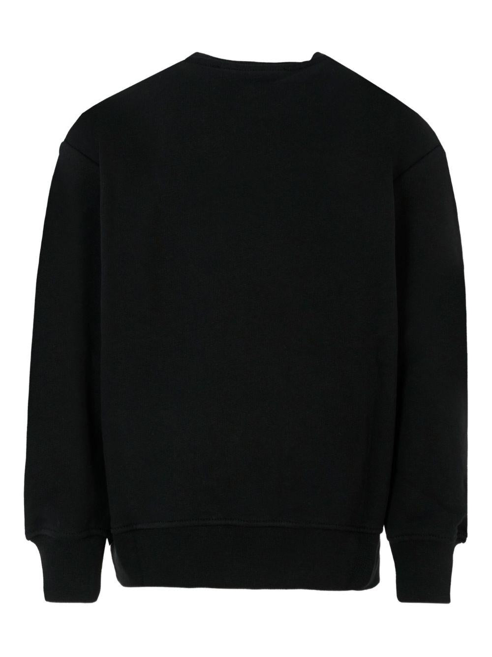 Felpa nera per bambino F5MSJUSW018 110/83 Msgm Kids 