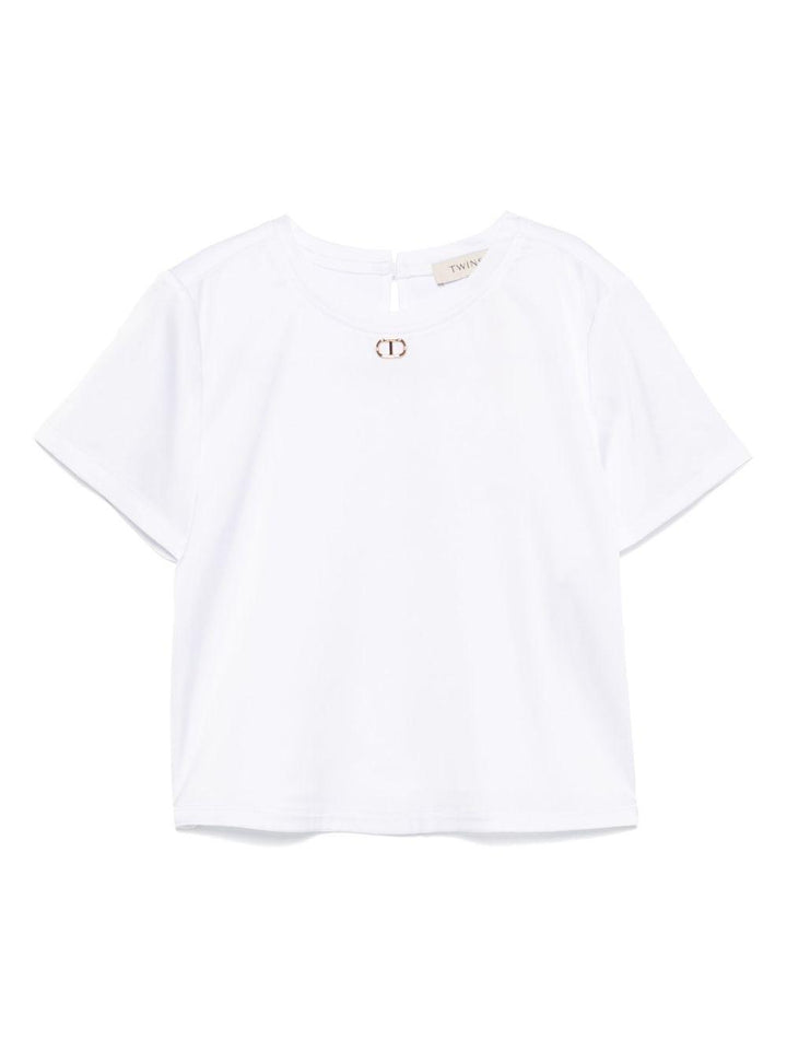 T-shirt bianca per bambina