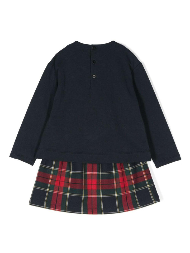 Completo blu navy per bambina A24DP501M0100K 4937 Il Gufo 