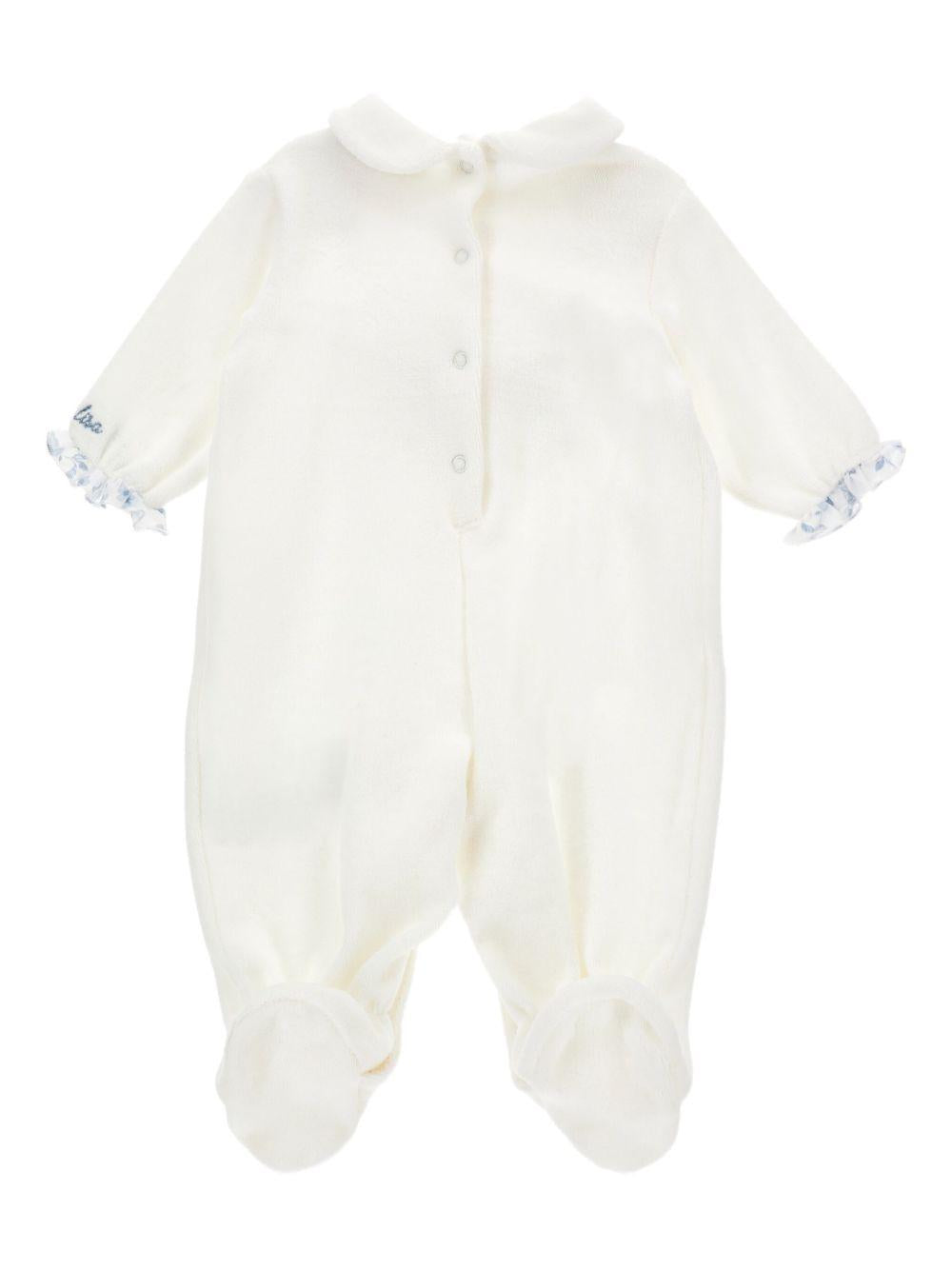 Tutina bianca per neonata 35F2086002 0151 Monnalisa Kids 