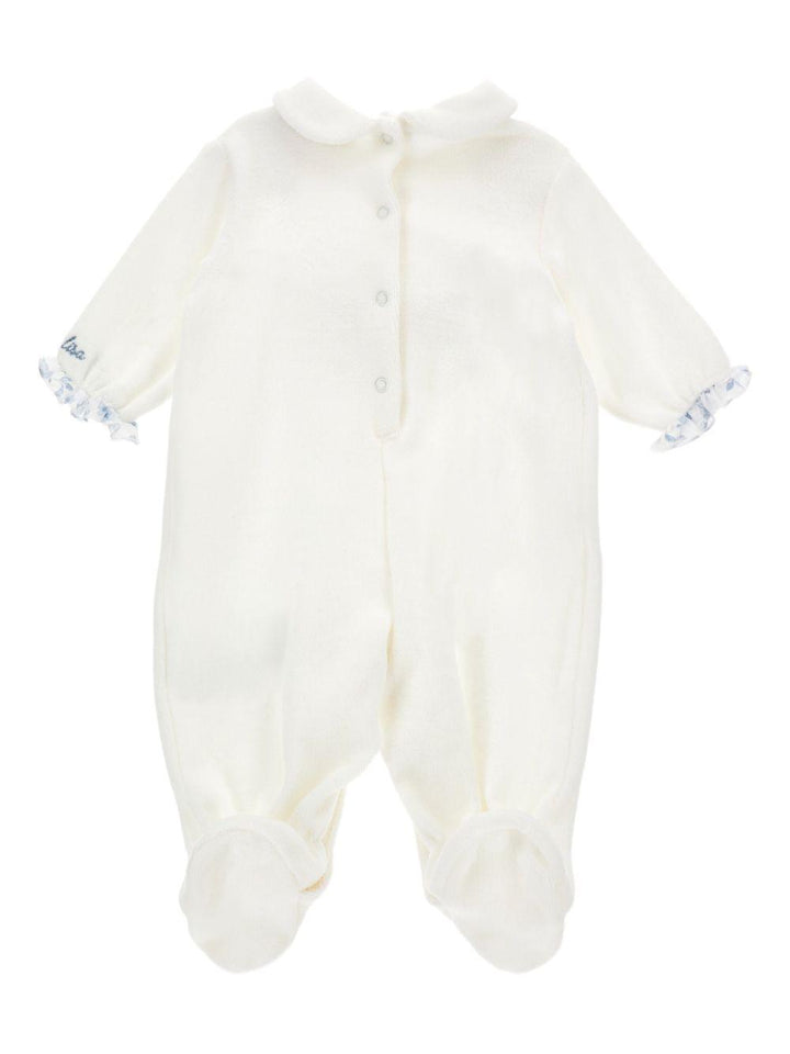 Tutina bianca per neonata 35F2086002 0151 Monnalisa Kids 
