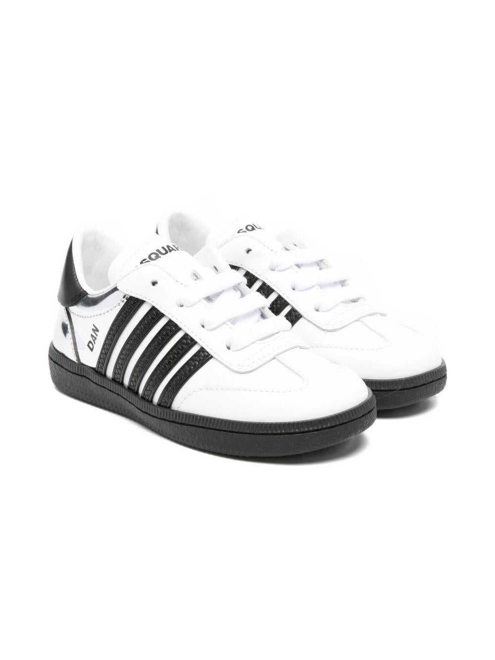 Sneakers bianche/nere per bambino 81472 01 Dsquared2 Kids 