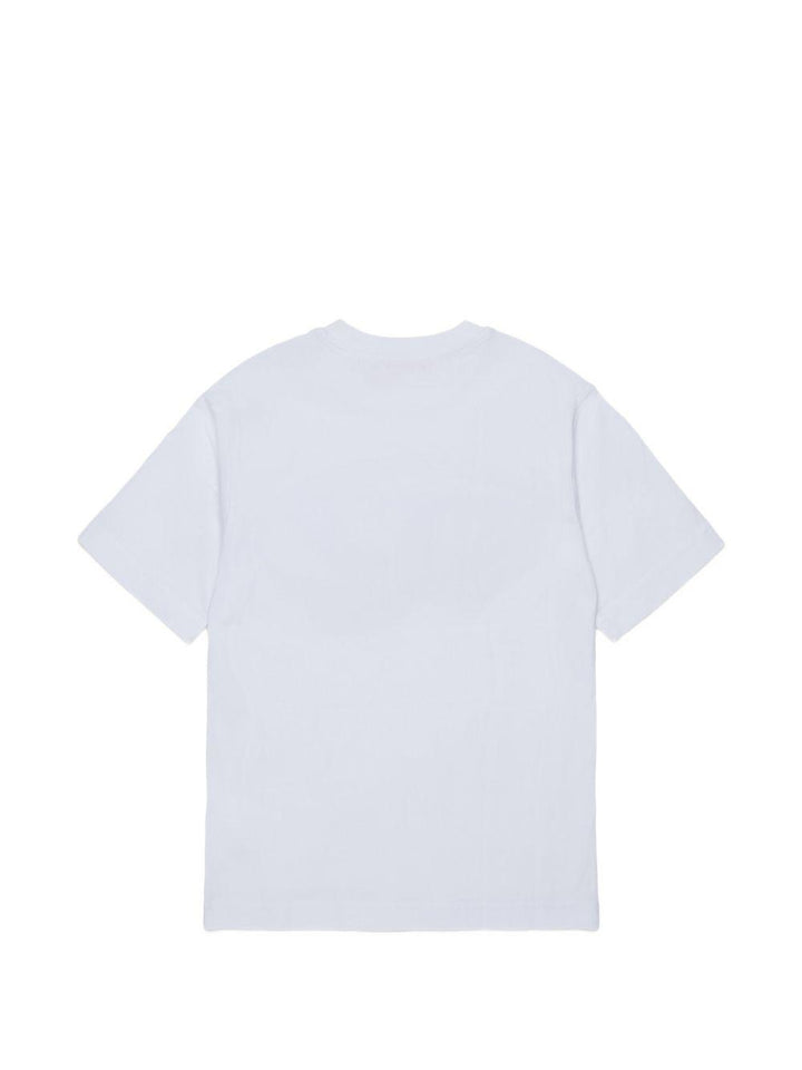 T-shirt bianca per bambino J02969KYA1Y K100 Diesel Kids 