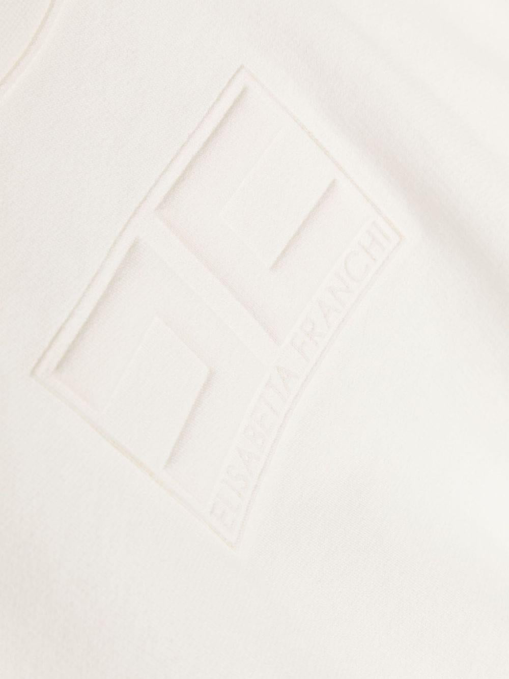 White sweatshirt for girls with logo